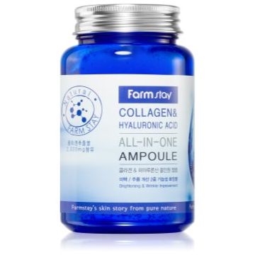 Farmstay Collagen & Hyaluronic Acid All-In-One Ampoule ser facial vitalizant