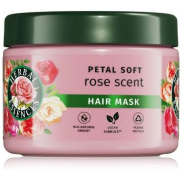 Herbal Essences Rose Scent Petal Soft mască nutritivă pentru păr foarte uscat