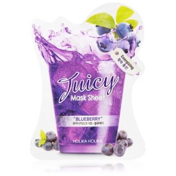 Holika Holika Juicy Mask Sheet Blueberry masca de celule cu efect energizant