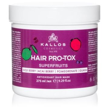 Kallos Hair Pro-Tox Superfruits masca pentru regenerare pentru par obosit fara stralucire
