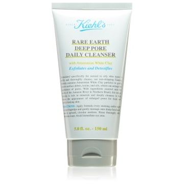 Kiehl's Rare Earth Deep Pore Daily Cleanser cremă ditoxifiantă de curățare pentru micsorarea porilor