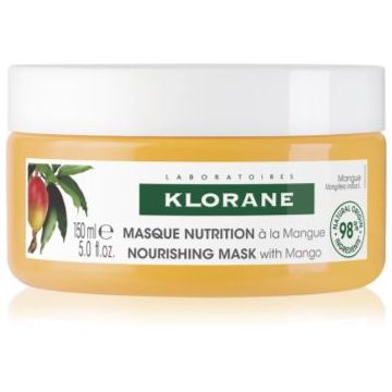 Klorane Mango Nourishing Mask Masca intens hrănitoare pentru păr