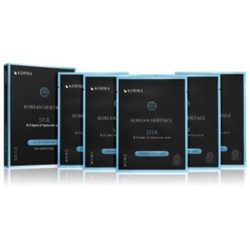KORIKA Korean Heritage Set of 5 Hydrating Face Sheet Masks set de măști de față la un preț mai avantajos cu efect de hidratare