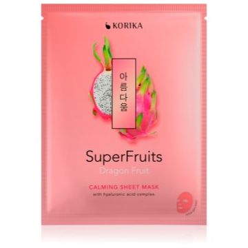 KORIKA SuperFruits Dragon Fruit - Calming Sheet Mask mască textilă calmantă