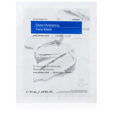 Korres Greek Yoghurt mască textilă hidratantă cu probiotice