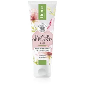 Lirene Power of Plants Rose exfoliant de curățare cu efect de hidratare
