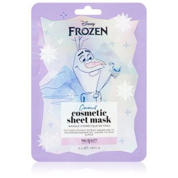 Mad Beauty Frozen Olaf Mască textilă cu efect de iluminare și hidratare