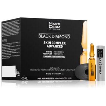 MartiDerm Black Diamond Skin Complex Advanced fiole pentru ten obosit