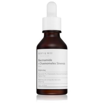 MARY & MAY Niacinamide + Chaenomeles Sinensis ser regenerant si iluminator reface bariera protectoare a pielii