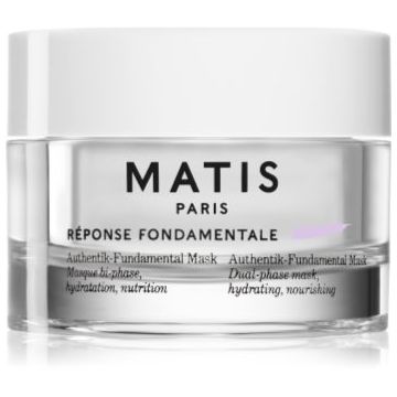 MATIS Paris Réponse Fondamentale Authentik-Fundamental Mask mască facială regeneratoare și hidratantă pentru tratarea tenului în două faze