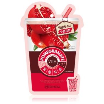 MEDIHEAL Vita Mask Pomegranate mască textilă hidratantă cu colagen