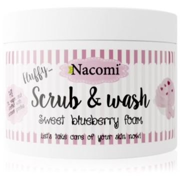 Nacomi Fluffy... Sweet Blueberry Foam exfoliant pentru corp