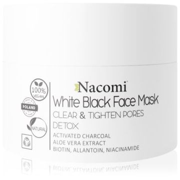 Nacomi White & Black masca de fata pentru curatare