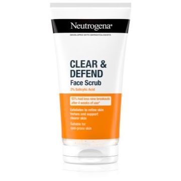 Neutrogena Clear & Defend peeling cu acid salicilic
