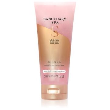 Sanctuary Spa Lily & Rose Collection gel exfoliant cu efect de netezire
