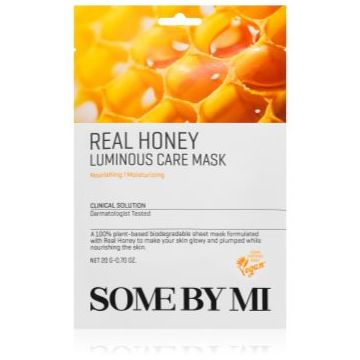 Some By Mi Clinical Solution Honey Luminous Care Mask mască textilă iluminatoare