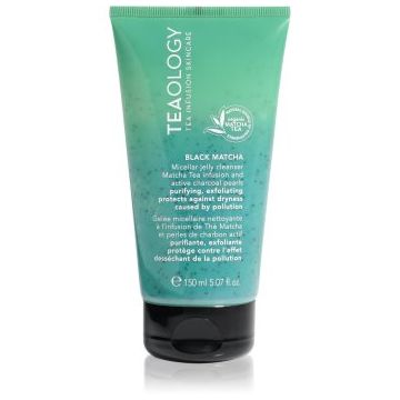 Teaology Cleansing Black Matcha Micellar Jelly Cleanser emulsie micelara pentru curatare cu efect exfoliant