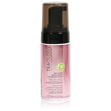 Teaology Cleansing Tea Glow Exfoliating Cleansing Foam spuma exfolianta pentru curatare