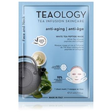 Teaology White Tea Peptide Mask Masca facelift intens și de strălucire