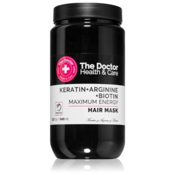 The Doctor Keratin + Arginine + Biotin Maximum Energy masca cu keratina pentru păr
