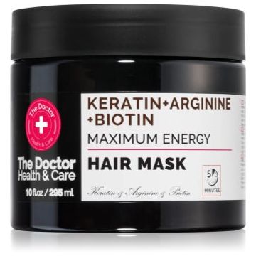 The Doctor Keratin + Arginine + Biotin Maximum Energy masca cu keratina pentru păr