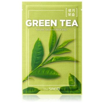 The Saem Natural Mask Sheet Green Tea masca de celule cu efect hidratant si linistitor