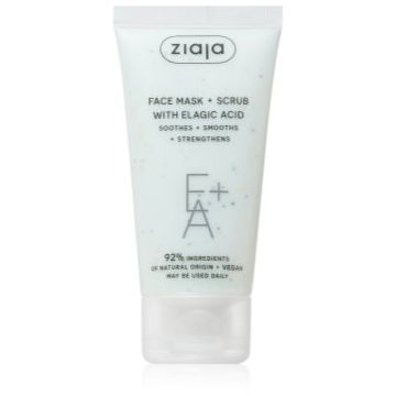 Ziaja Face Mask + Scrub with Elagic Acid masca exfolianta