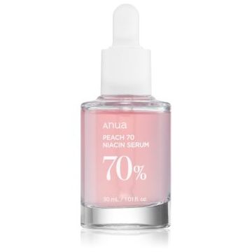 Anua Peach 70% Niacin Serum ser hidratant pentru stralucire pentru pori dilatati si riduri
