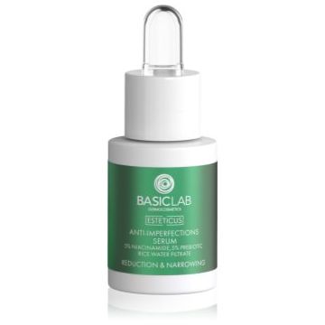 BasicLab Dermocosmetics Esteticus serum cu efect de iluminare pentru ten gras si problematic