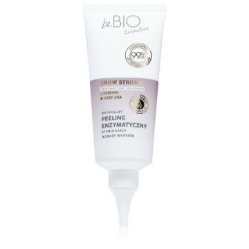 beBIO Grow Strong peeling enzimatic pentru par si scalp