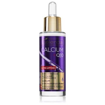 Bielenda Calcium + Q10 Concentrated actively lifting anti-wrinkle serum day/night Ser lifting pentru fermitatea contururilor feței ziua și noaptea