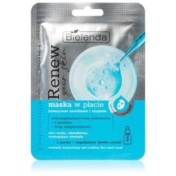 Bielenda Renew Your Skin mască textilă hidratantă