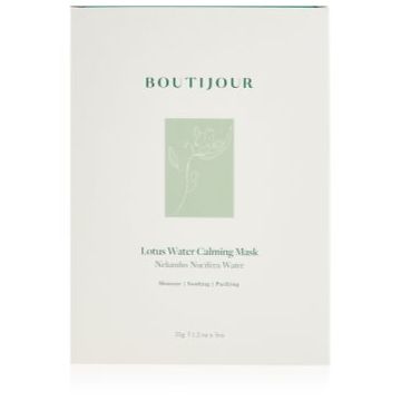 BOUTIJOUR Lotus Water Calming Mask mască textilă calmantă nutritie si hidratare