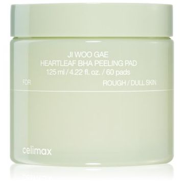 celimax Ji Woo Gae Heartleaf BHA Peeling Pad tampoane exfoliante cu efect calmant