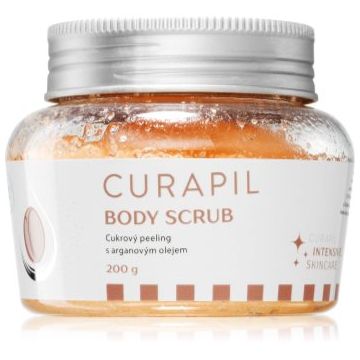 Curapil Body scrub exfoliant de corp cu zahăr cu ulei de argan