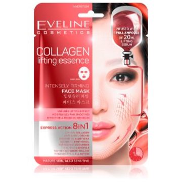 Eveline Cosmetics Sheet Mask Collagen masca cu efect de lifting si fermitate cu colagen