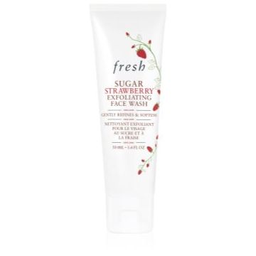 fresh Sugar Strawberry Face Wash gel exfoliant de curatare