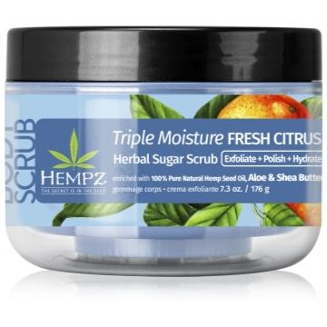 HEMPZ Triple Moisture exfoliant pentru corp