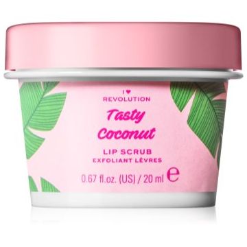 I Heart Revolution Tasty Coconut Exfoliant pentru buze cu ulei de cocos