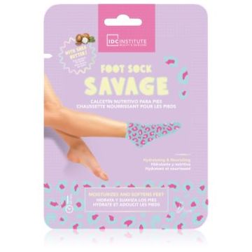 IDC Institute Foot Sock Savage masca hidratanta pentru picioare