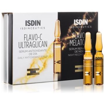 ISDIN Isdinceutics Flavo-C Day and Night ser facial ziua și noaptea