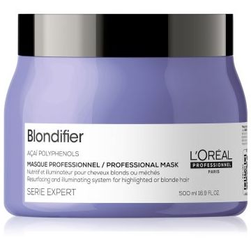 L’Oréal Professionnel Serie Expert Blondifier Mască regeneratoare și pentru reînnoire pentru parul blond cu suvite