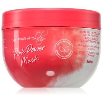 Les Secrets De Loly Pink Power Mask masca regeneratoare pentru par ondulat si cret