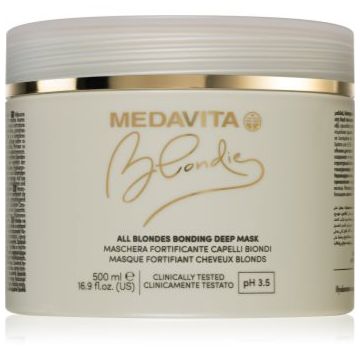 Medavita Blondie All Blondes mască fortifiantă pentru păr vopsit