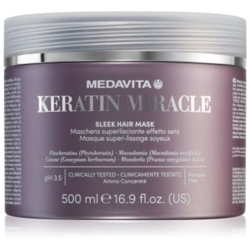 Medavita Keratin Miracle Sleek Hair Mask masca hidratanta pentru netezire