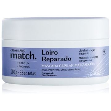 oBoticário Match. Blonde Repair masca pentru regenerare pentru par blond