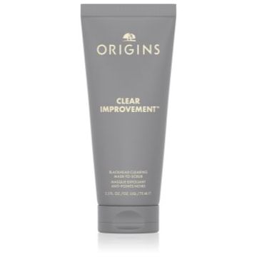 Origins Clear Improvement® Blackhead Clearing Mask-To-Scrub mască pentru curățarea porilor, împotriva punctelor negre