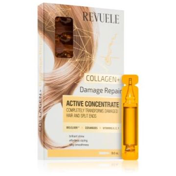 Revuele Active Concentrate Collagen+ fiolă pentru par foarte deteriorat