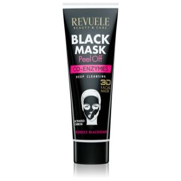 Revuele Black Mask Peel Off Co-Enzymes mască exfoliantă impotriva punctelor negre
