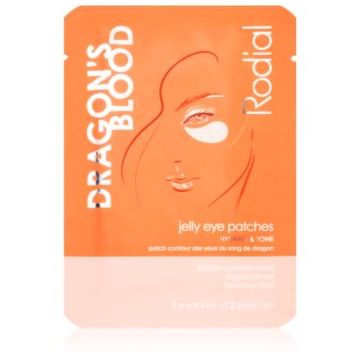 Rodial Dragon's Blood Jelly Eye Patches masca hidrogel pentru ochi pentru hidratare si fermitate